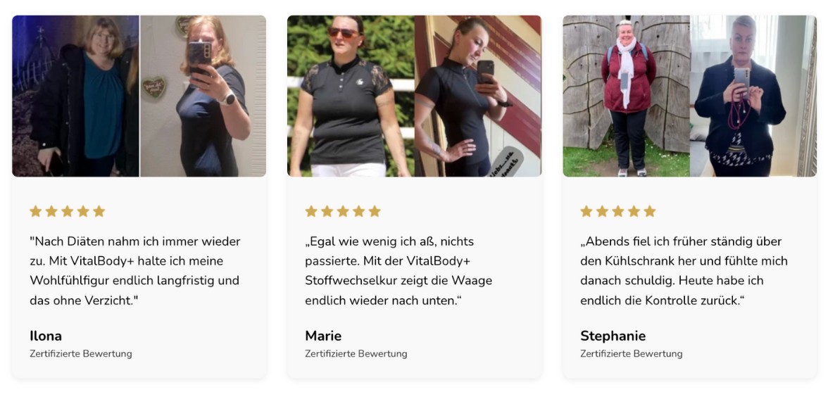 Vorher Nachher VitalBody+