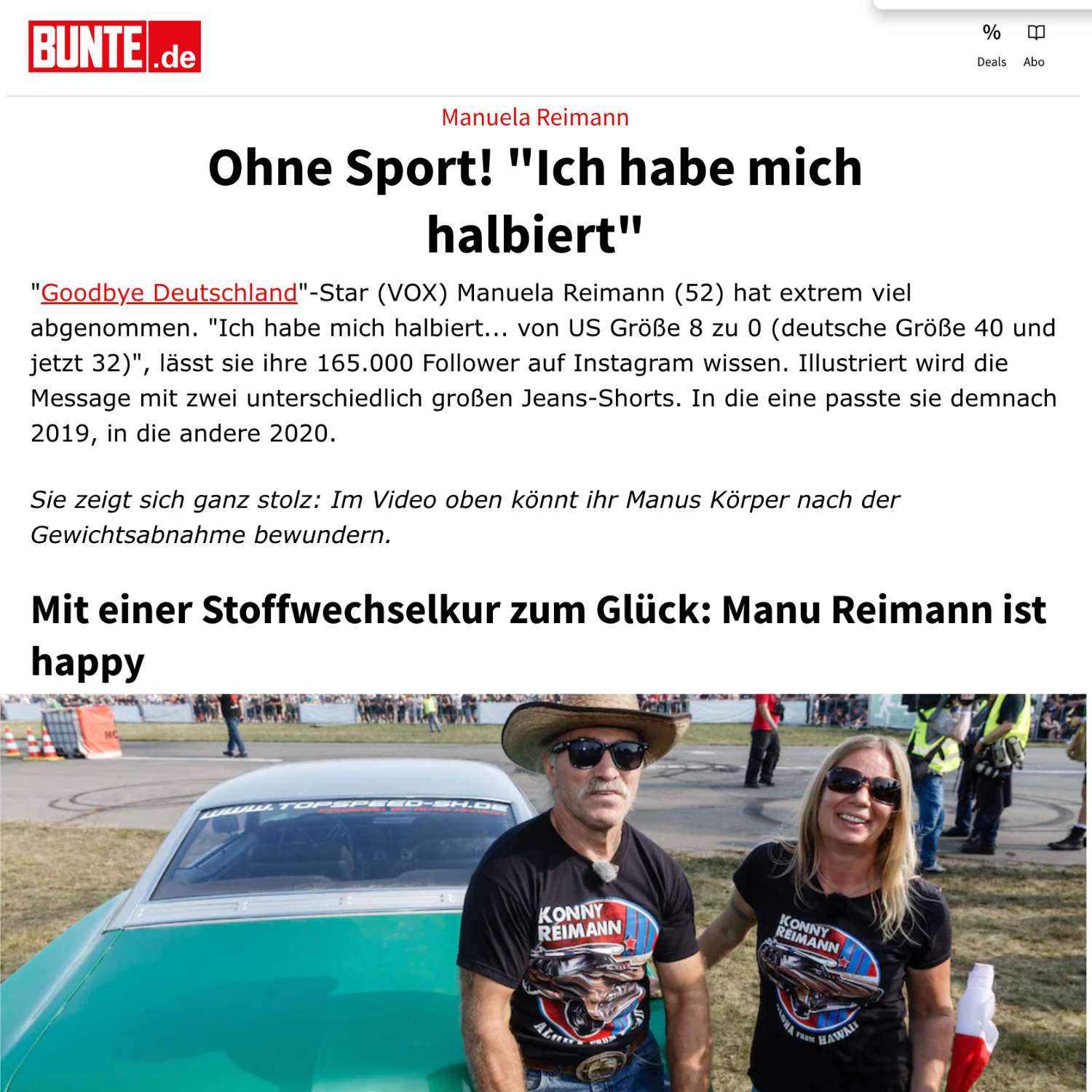 Prominente Stoffwechselkur