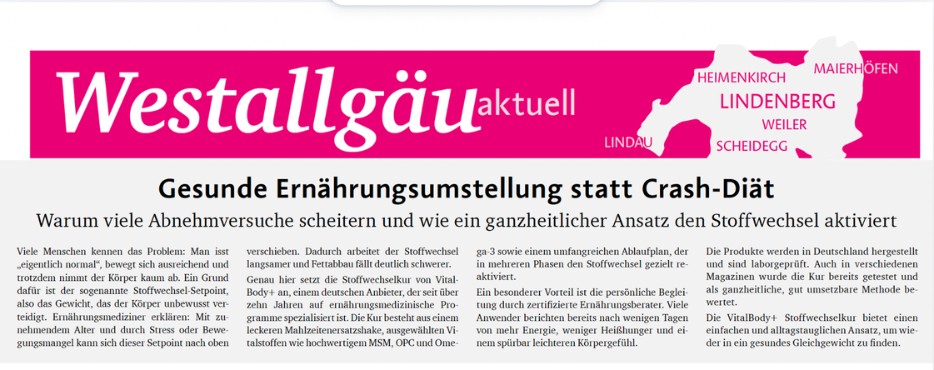 Westallgäu Presseartikel